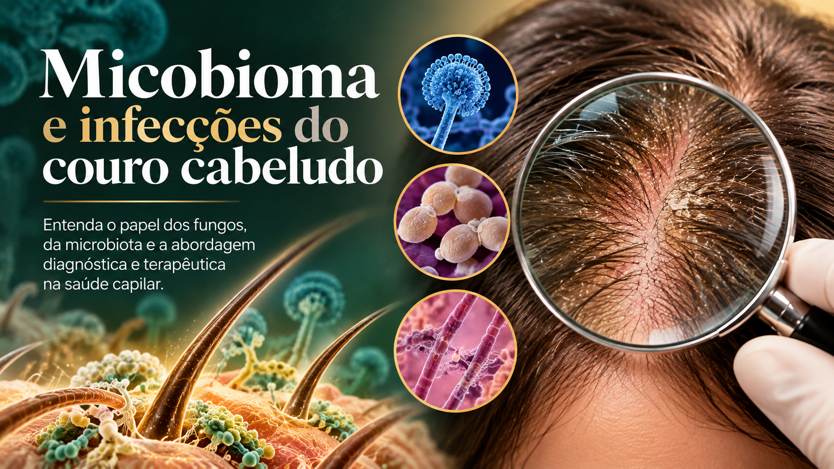 Capa do artigo Micobioma e infecções do couro cabeludo